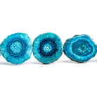 Blue Solar Quartz Slice Beads 8 inch 8 pieces - The Bead Traders