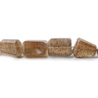 Blush Brown Moonstone faceted nuggets 19 inch 55 beads 6x5-16x10mm - The Bead Traders