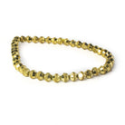 Brass Round 5mm Nugget Bead Stardust & Plain, 8" length, 43 pcs - The Bead Traders