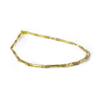 Brass Tube 12x2mm Stardust & Diamond Cut Waves, 8" length, 17 pcs - The Bead Traders