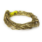 Brass Tube 12x2mm Stardust & Diamond Cut Waves, 8" length, 17 pcs - The Bead Traders