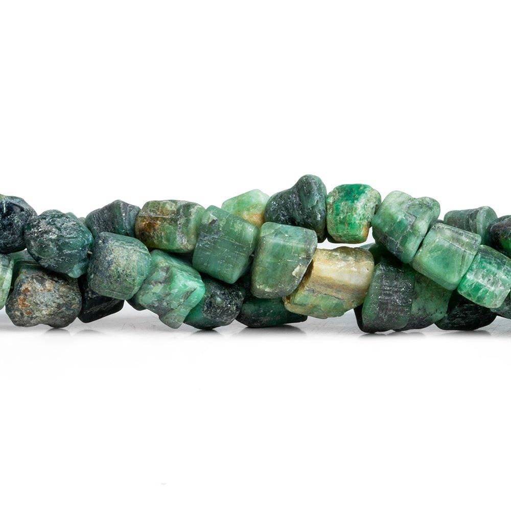 Brazilian Emerald Straight Drilled Tumbled Crystal 18 Beads - The Bead Traders