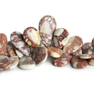 Brecciated Jasper Pear Beads 7.5 inch 42 beads - The Bead Traders