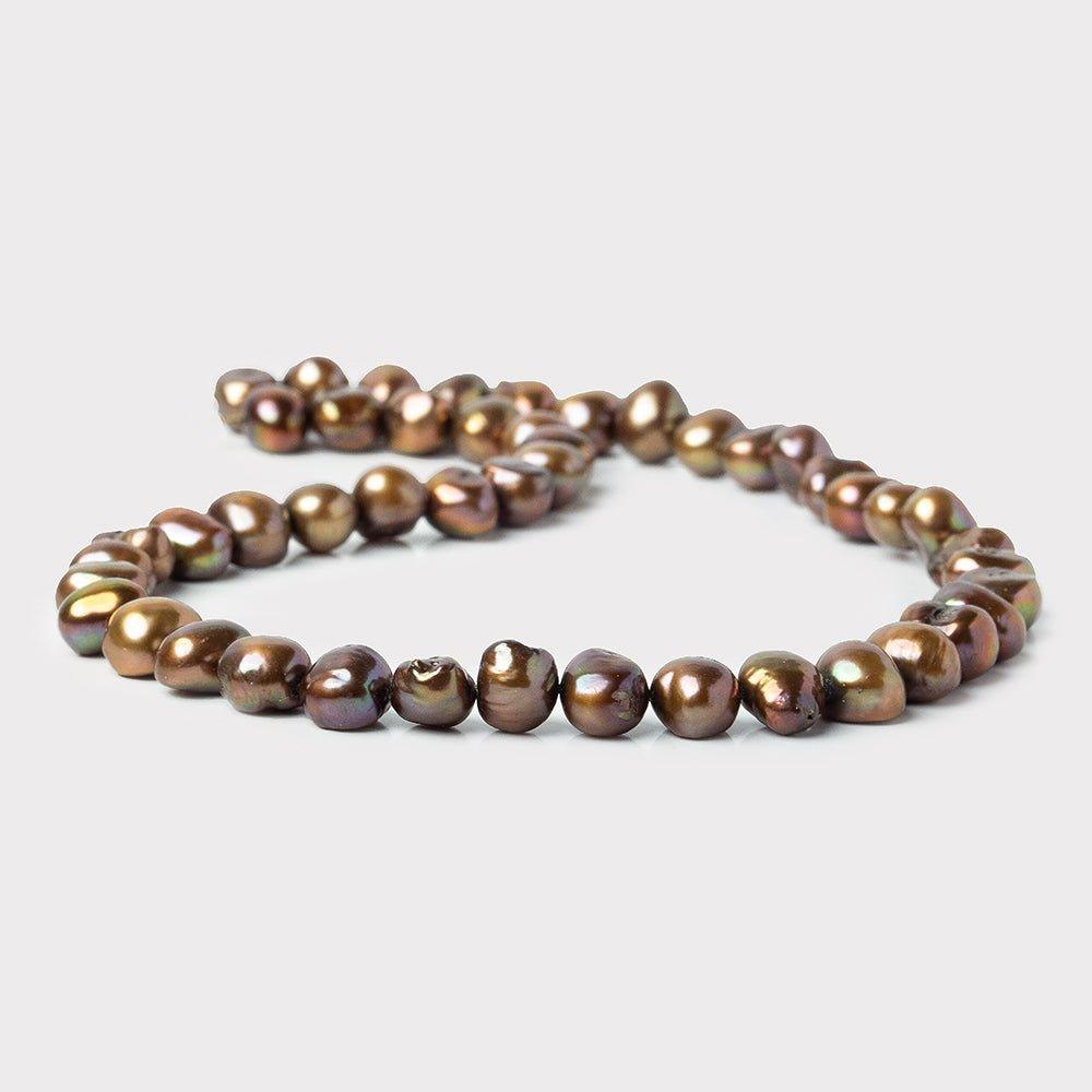 Bronze Brown Baroque Freshwater Pearls 16 inch 47 pieces 8x6-10x8mm - The Bead Traders