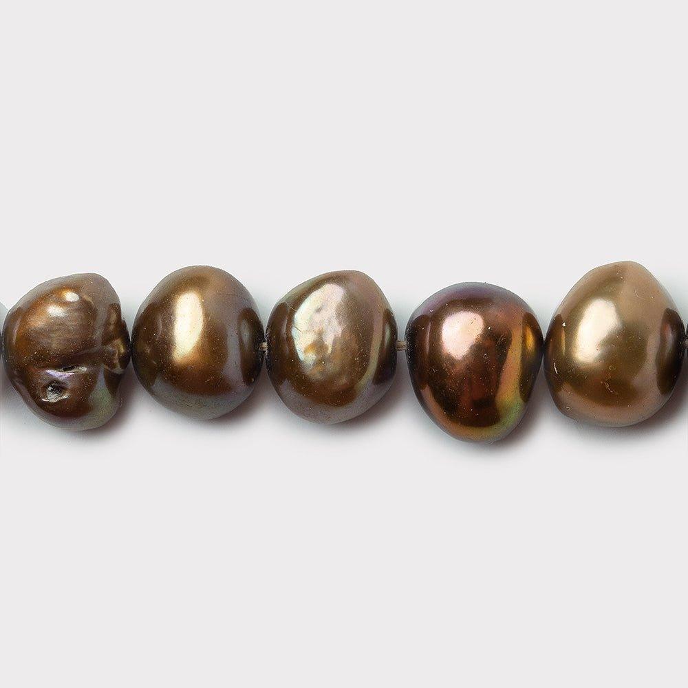 Bronze Brown Baroque Freshwater Pearls 16 inch 47 pieces 8x6-10x8mm - The Bead Traders