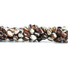 Brown Mother of Pearl Nugget Beads 16 inch 55 pieces - The Bead Traders