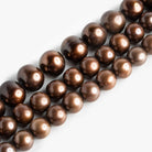Brown Off Round Freshwater Pearls - Lot of 3 - The Bead Traders