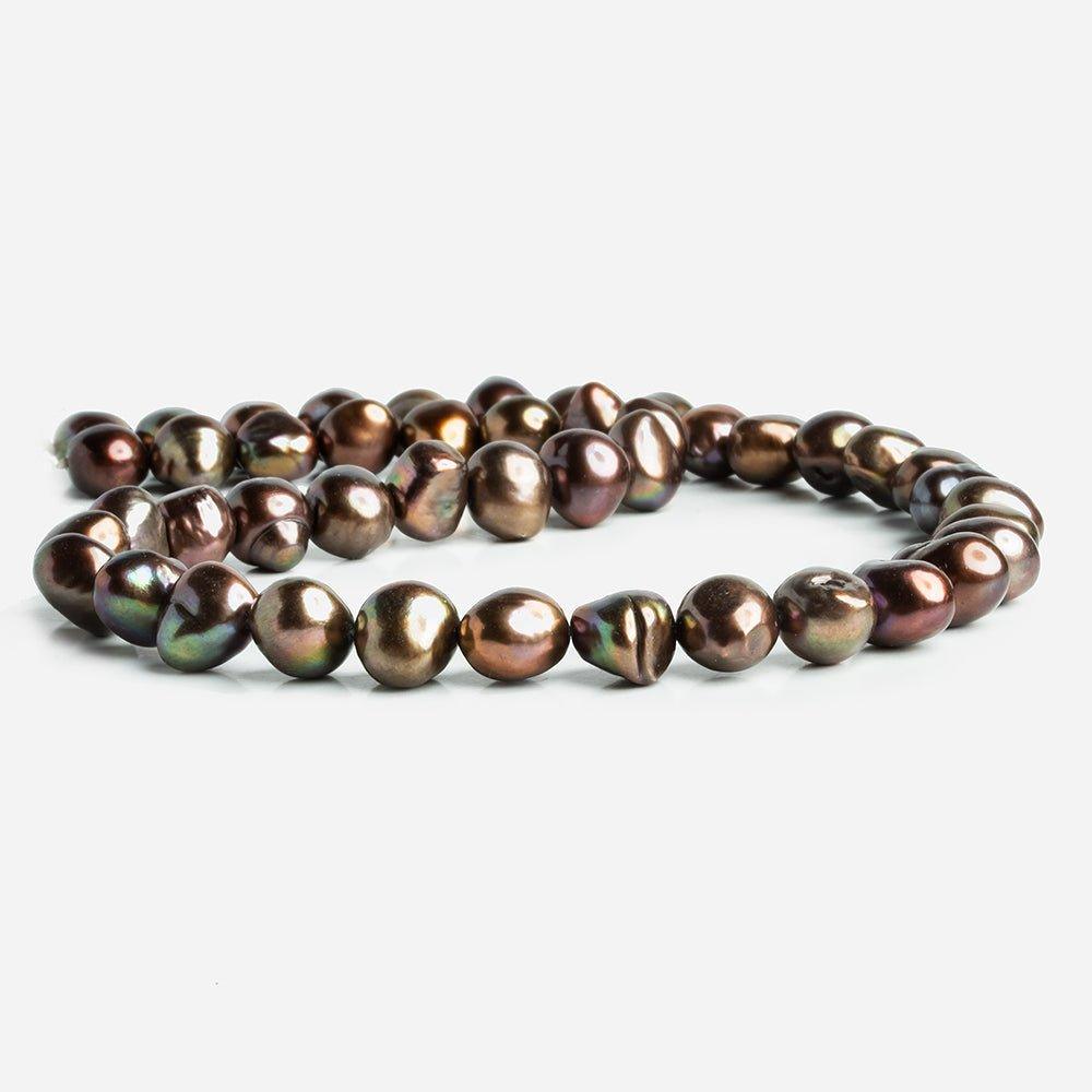 Brown Peacock Baroque Freshwater Pearls 16 inch 45 pieces - The Bead Traders