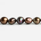 Brown Peacock Baroque Freshwater Pearls 16 inch 45 pieces - The Bead Traders