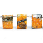 Bumblebee Jasper Faceted Emerald Cut Beads 8 inch 12 pieces - The Bead Traders