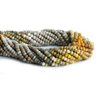 Bumblebee Jasper Hand Cut Faceted Rondelle Beads 12 inch 105 pieces - The Bead Traders