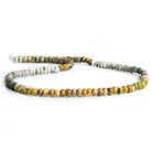 Bumblebee Jasper Hand Cut Faceted Rondelle Beads 12 inch 105 pieces - The Bead Traders