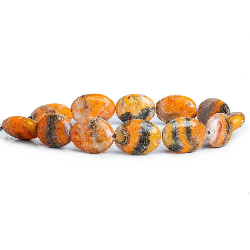 Bumblebee Jasper Plain Oval Beads 7.5 inch 12 pieces - The Bead Traders