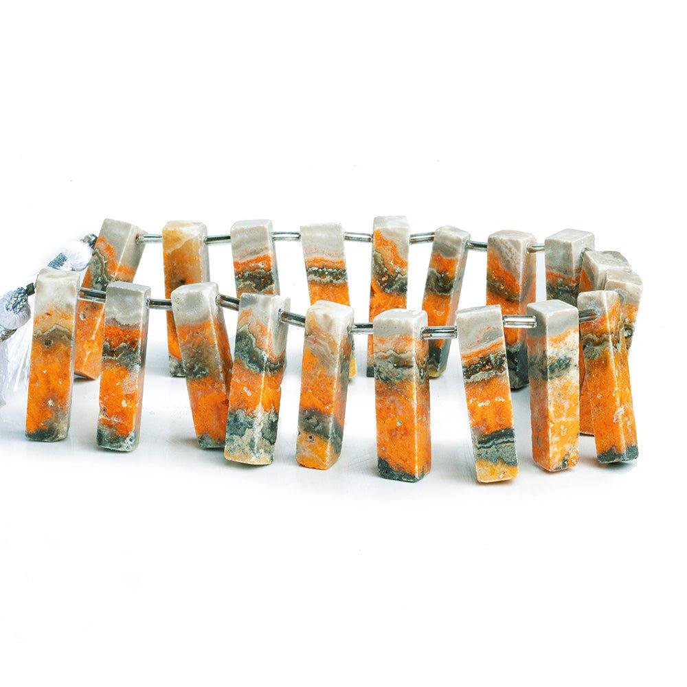 Bumblebee Jasper Plain Rectangle Beads 8 inch 19 pieces - The Bead Traders