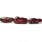 Burgandy Straight Drill Biwa Pearl Beads 12 inch 15 beads 6x20mm - The Bead Traders
