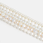 Button Pearls - Lot of 5 Strands - The Bead Traders