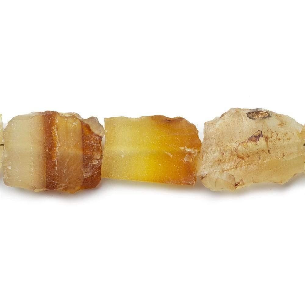 Calypso Sunset Agate Beads Hammer Faceted Square and Rectangle - The Bead Traders