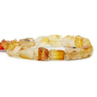 Calypso Sunset Agate Beads Hammer Faceted Square and Rectangle - The Bead Traders