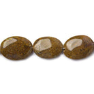 Camel Jasper Plain Oval Beads 16 inch 22 pieces - The Bead Traders