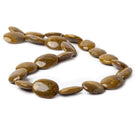 Camel Jasper Plain Oval Beads 16 inch 22 pieces - The Bead Traders