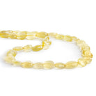 Canary Yellow Chalcedony Faceted Ovals 14 inch 35 beads - The Bead Traders