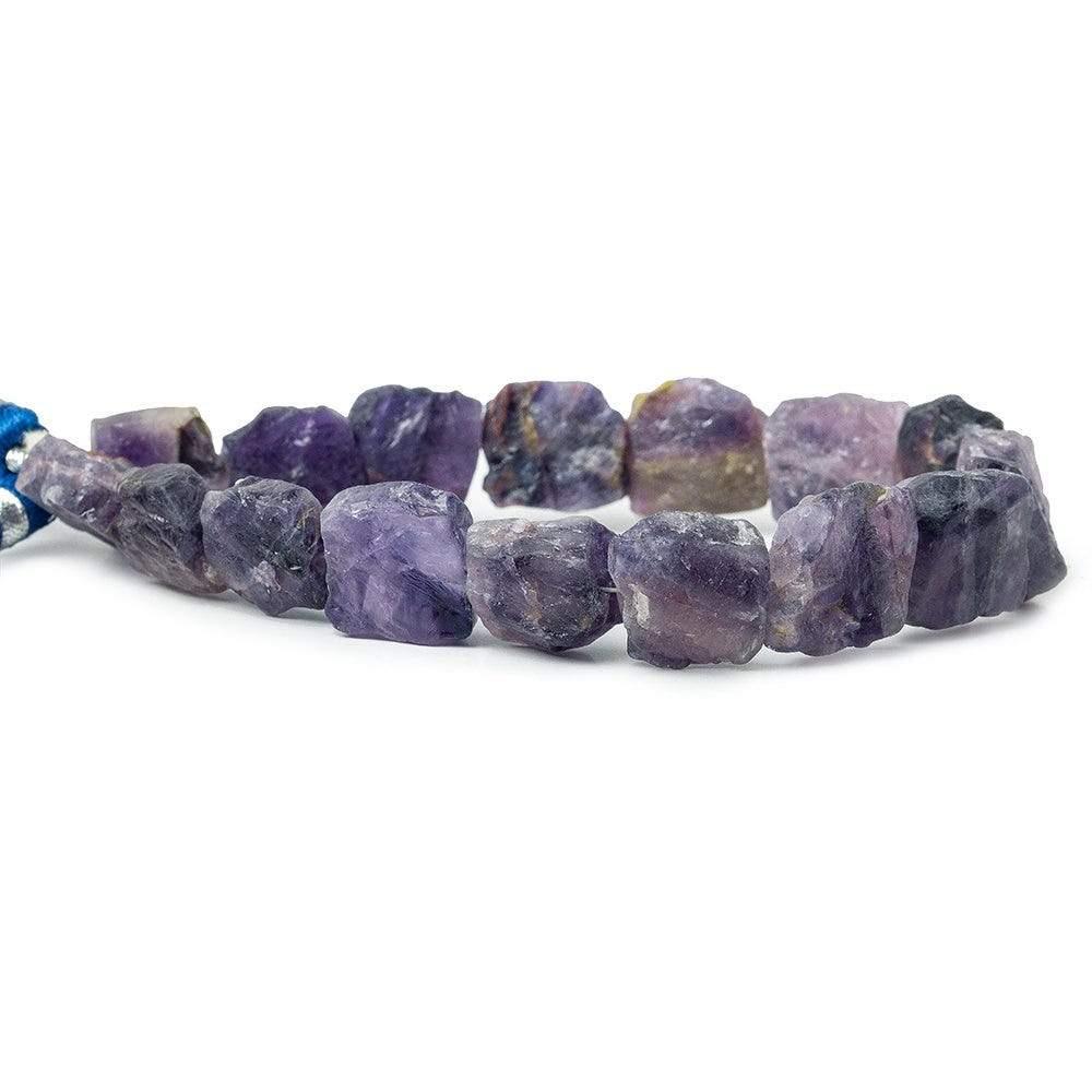 Cape Amethyst Beads Tumbled Hammer Faceted Square 8 inch 15 pieces - The Bead Traders