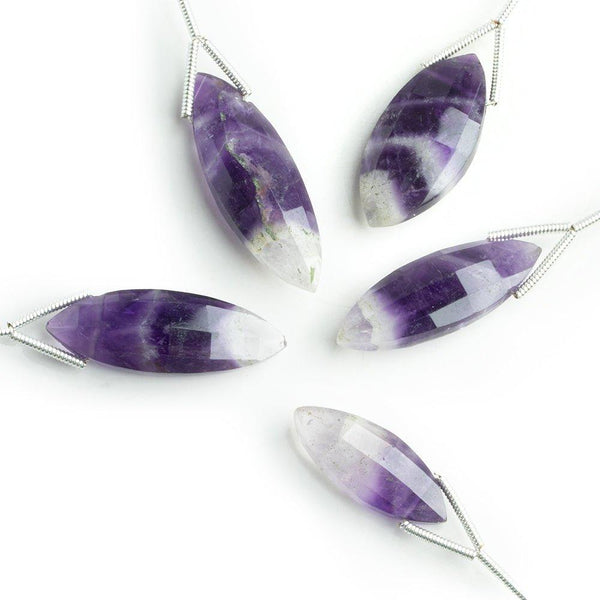 Cape Amethyst Faceted Marquise Focal Bead 1 Piece