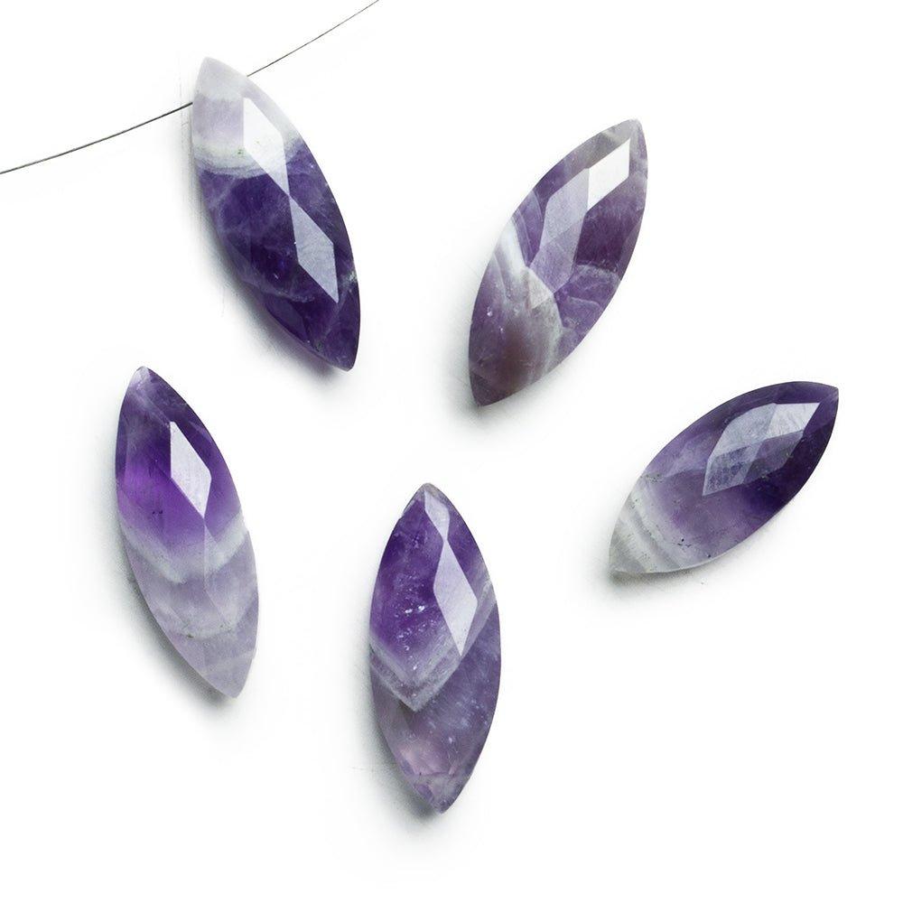 Cape Amethyst Faceted Marquise Focal Beads 1 Piece - The Bead Traders