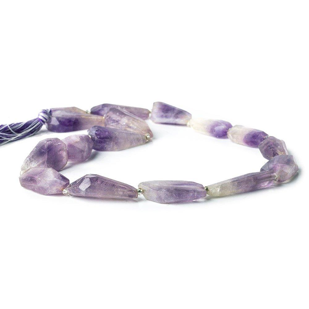 Cape Amethyst Faceted Nugget Beads 14 inches 20 pieces - The Bead Traders