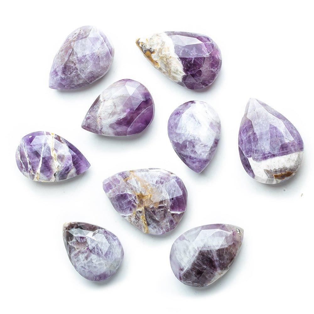 Cape Amethyst Faceted Pear Beads 9 pieces - The Bead Traders