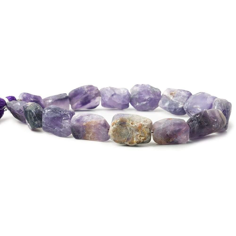 Cape Amethyst Hammer Faceted Rectangle Beads 8 inch 15 pcs - The Bead Traders