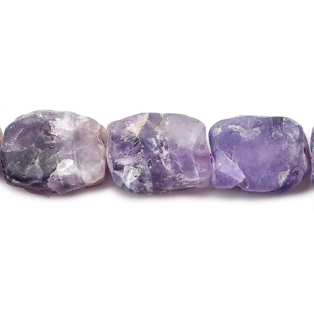 Cape Amethyst Hammer Faceted Rectangle Beads 8 inch 15 pcs - The Bead Traders