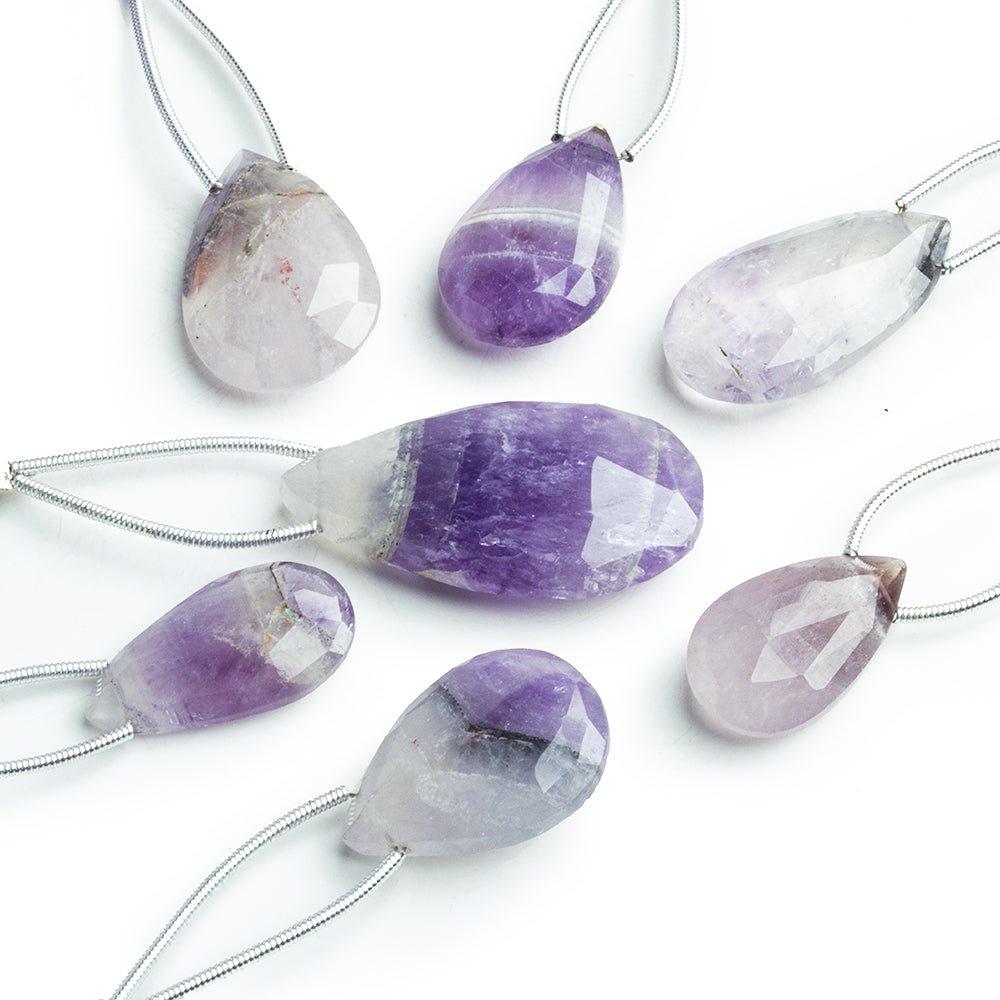 Cape Amethyst Pear Focals - Lot of 7 - The Bead Traders