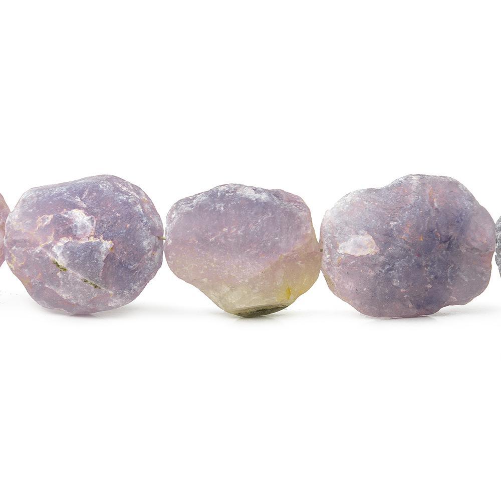 Cape Amethyst Tumbled Hammer Faceted Oval beads 7.5 inch 11 pieces - The Bead Traders