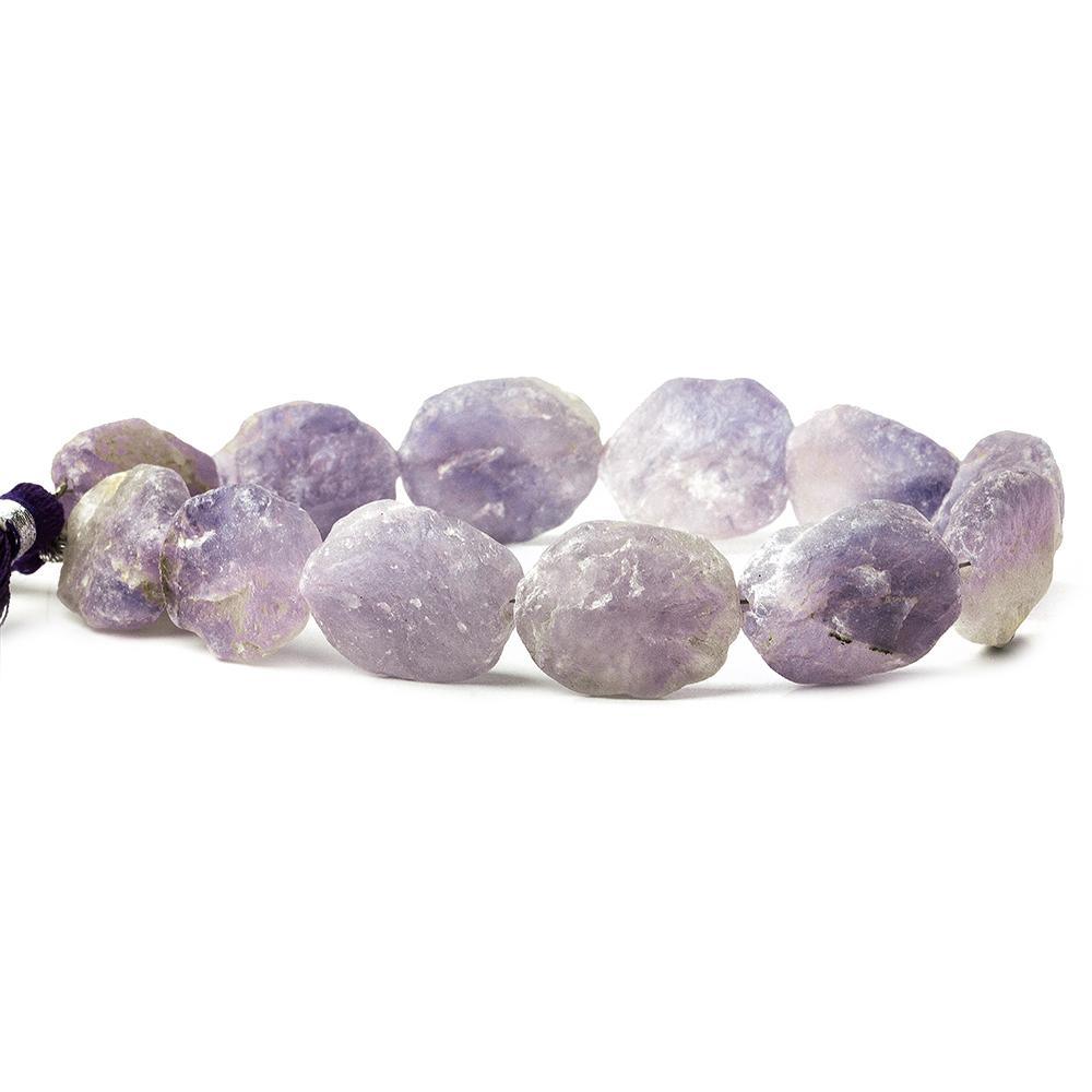 Cape Amethyst Tumbled Hammer Faceted Oval beads 7.5 inch 11 pieces - The Bead Traders