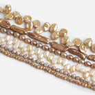 Caramel Frappe Pearls - Lot of 6 - The Bead Traders