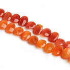 Carnelian Faceted Cushions - Lot of 2 - The Bead Traders