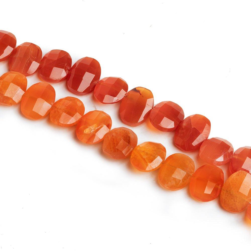 Carnelian Faceted Cushions - Lot of 2 - The Bead Traders