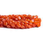 Carnelian Faceted Oval Beads 12 inch 30 pieces - The Bead Traders