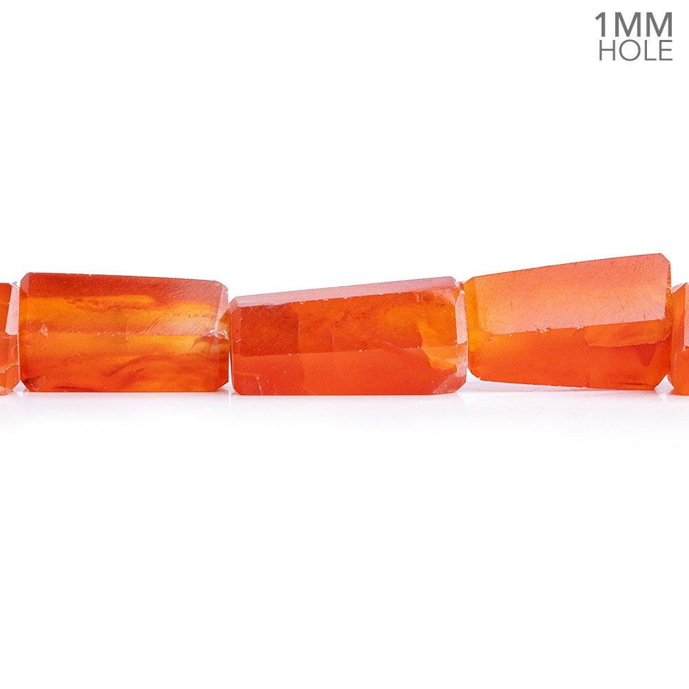 Carnelian Faceted Tube Beads 15 inch 30 pieces - The Bead Traders