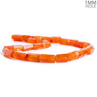 Carnelian Faceted Tube Beads 15 inch 30 pieces - The Bead Traders