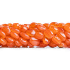 Carnelian Plain Oval Beads 15 inch 35 pieces - The Bead Traders
