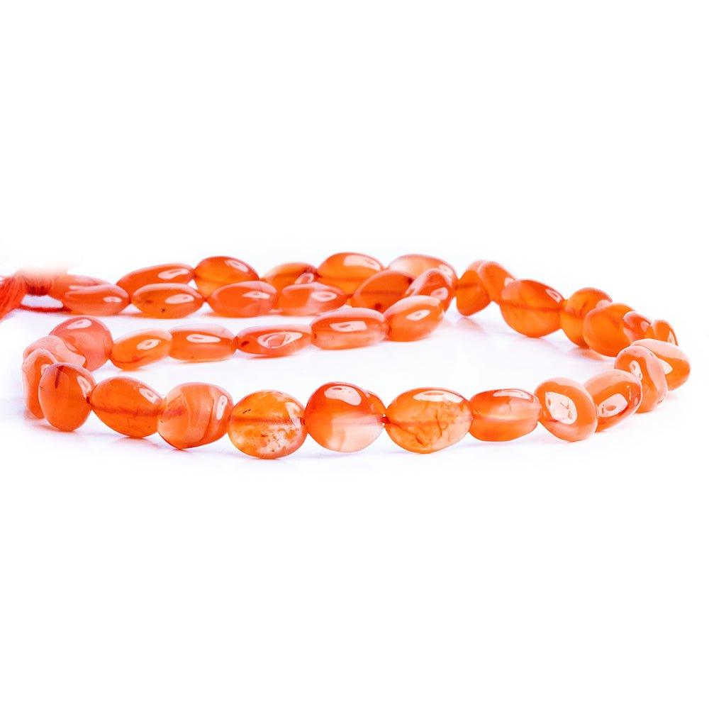 Carnelian Plain Oval Beads 15 inch 35 pieces - The Bead Traders
