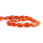 Carnelian straight drilled faceted nuggets 13 inch 28 beads 8x7mm - 13x8mm - The Bead Traders