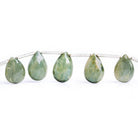 Cats Eye Quartz Beads Faceted 10-12mm Top Drilled Pears - The Bead Traders