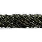 Cat's Eye Quartz Faceted Round Beads 12 inch 130 pieces - The Bead Traders
