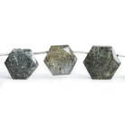 Celestial Quartz Hexagon Star Beads 8 inch 11 pieces - The Bead Traders