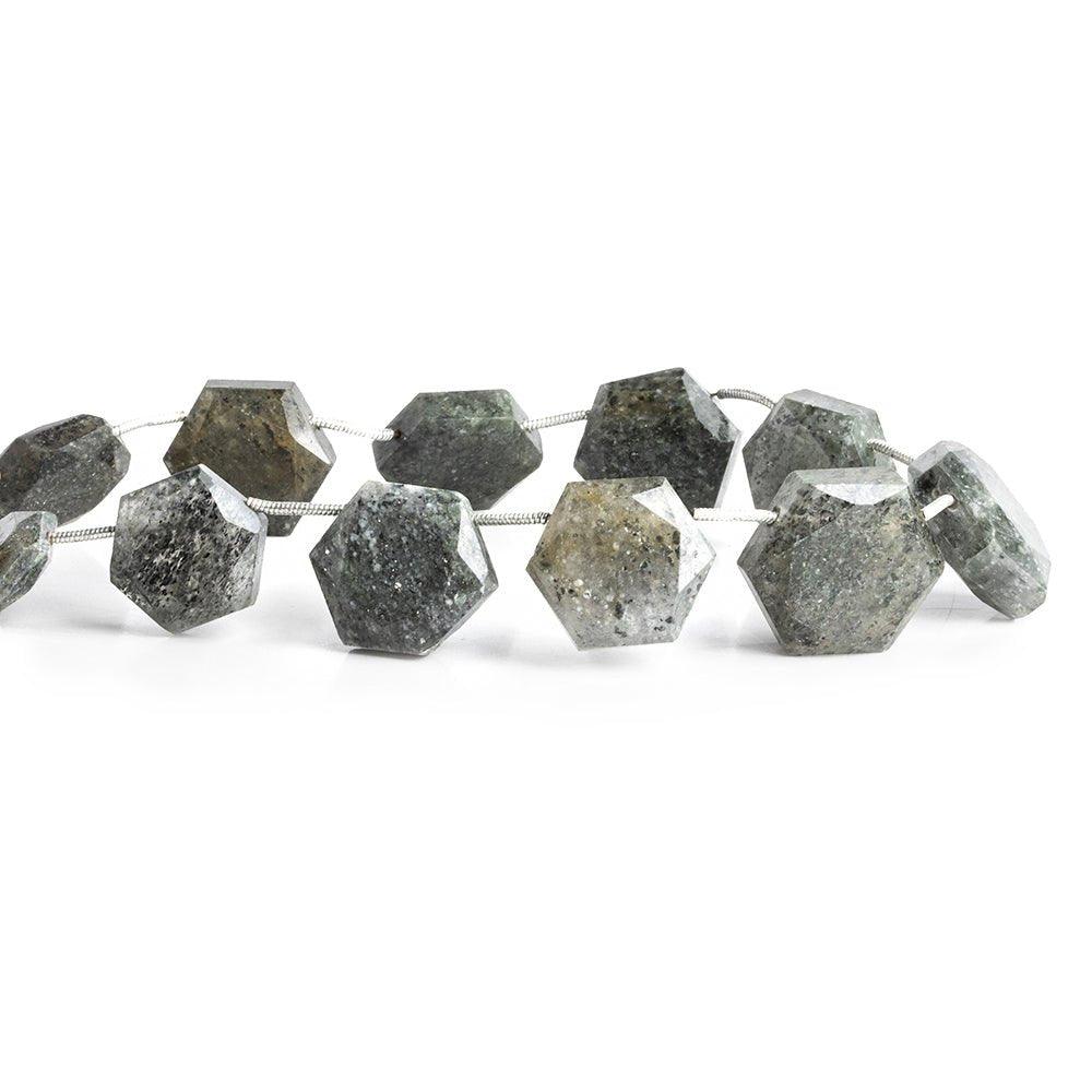 Celestial Quartz Hexagon Star Beads 8 inch 11 pieces - The Bead Traders