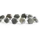 Celestial Quartz Hexagon Star Beads 8 inch 11 pieces - The Bead Traders