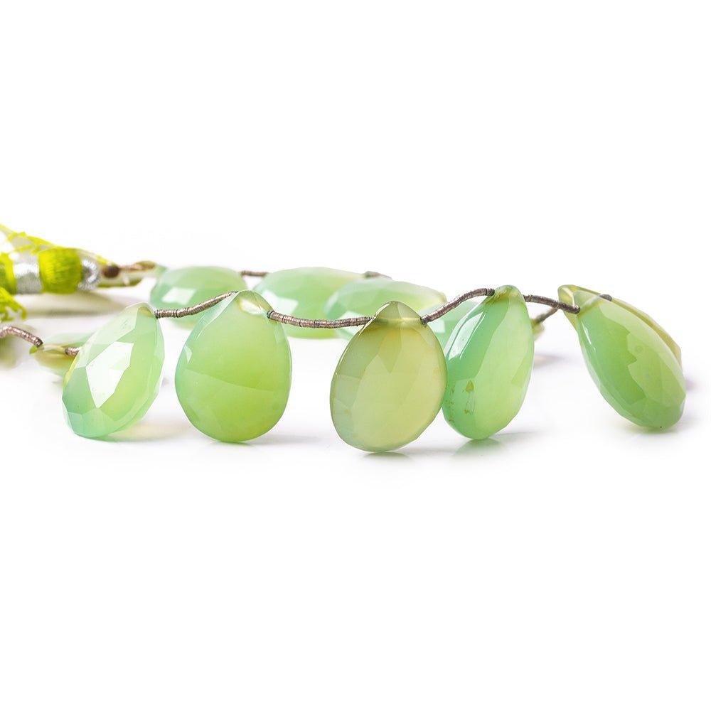 Chalcedony Beads Faceted 17-20mm Top Drilled Pears - The Bead Traders